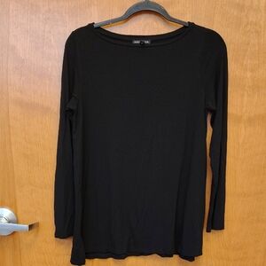 Eileen Fisher Black Long Sleeve Tee